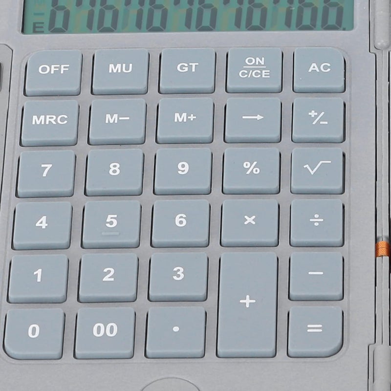 cheekyglo Foldable Calculator, Office Calculators with Writing Tablet, Rechargeable Counter with Pen, 12 Digits Large Display Desk Calculators, for Students Clerk School Office (Grey)grey - Image 5