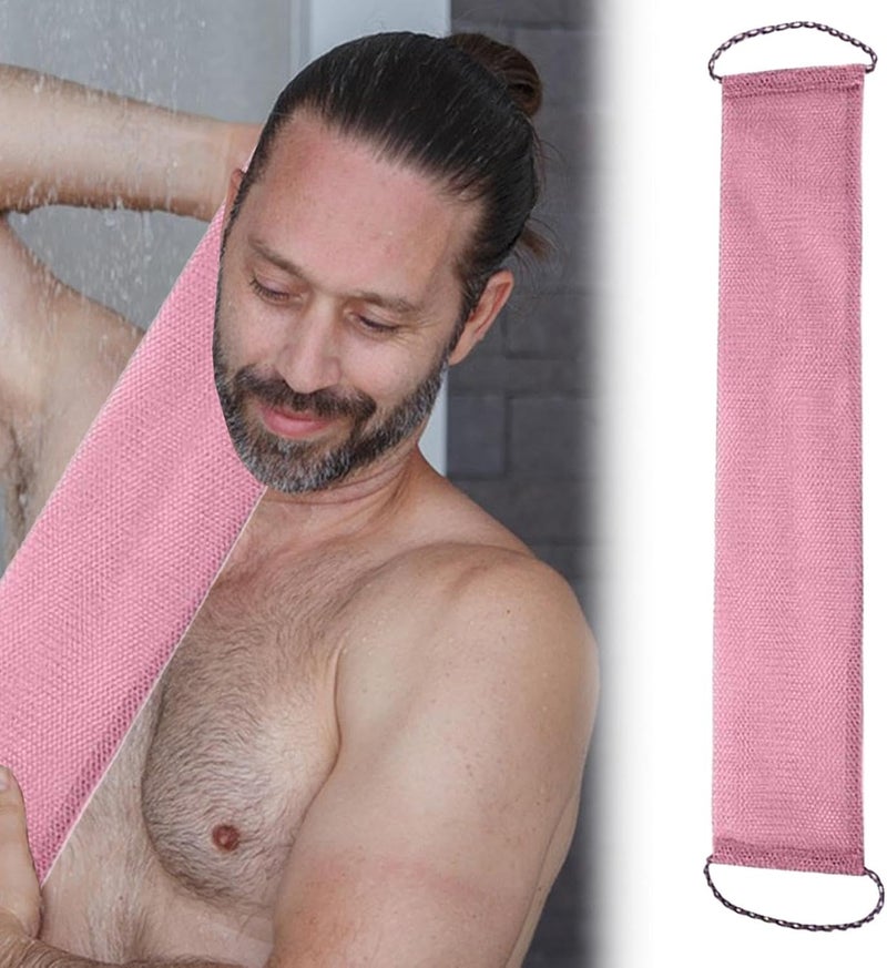 windforgecraft Back Washing Cloth - Back Washer Wash Cloth | Foaming Bath Towel Back Wash Mud Scrubbing Cloth For Gently Removes Old Skin Layers - Image 3