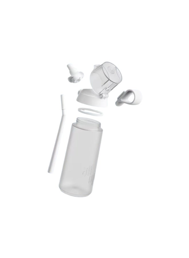 Air Up Click Water Bottle 600ML Air Drinking Water Bottle ,Suitable for Outdoor Sport - White Transparent - Image 2