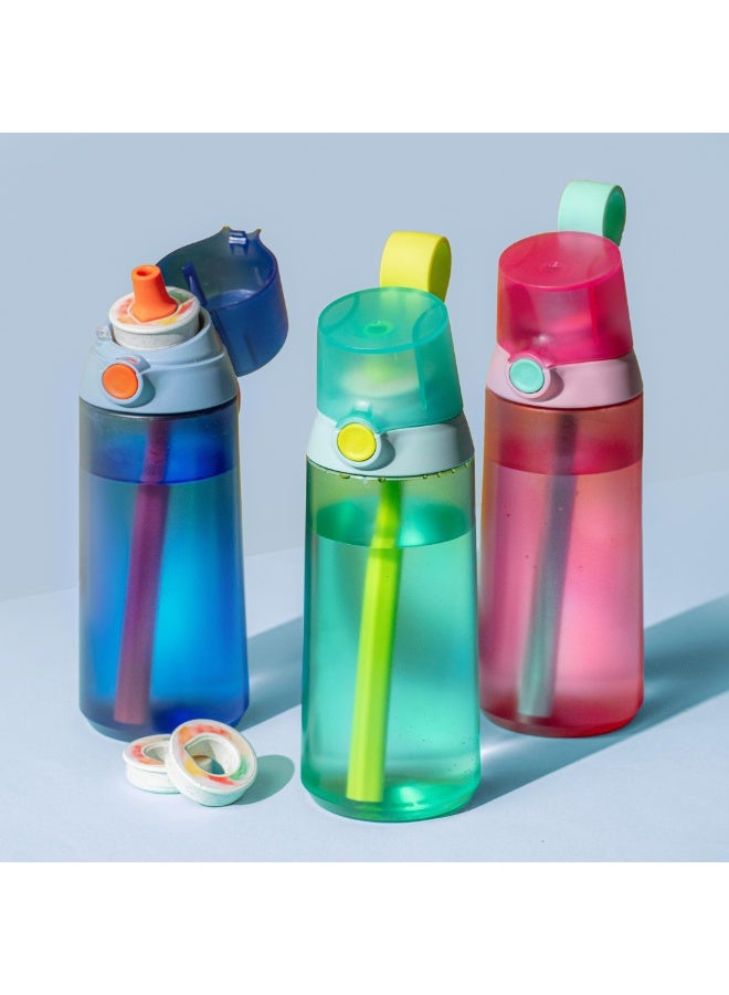 Air Up Click Water Bottle 600ML Air Drinking Water Bottle ,Suitable for Outdoor Sport - White Transparent - Image 5