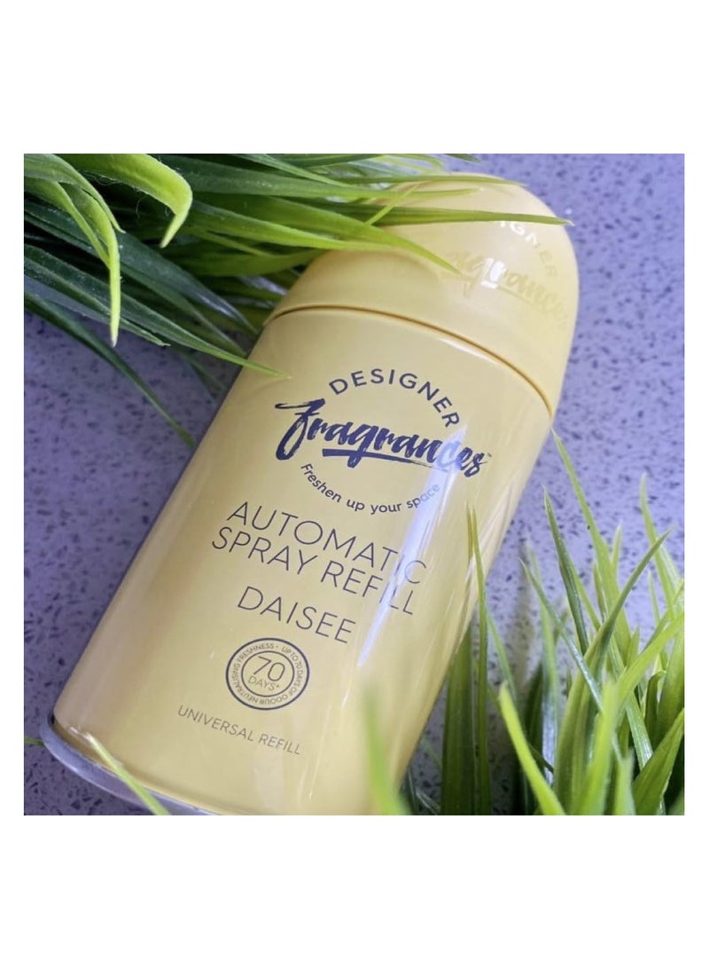 Daisee Automatic Room Spray Universal Refill Air Freshener Cans,For Home and Vehicles Upto 70 Days of Luxury Lasting Smell, Deodorise and Neutralise Odours 250ml  - Image 2