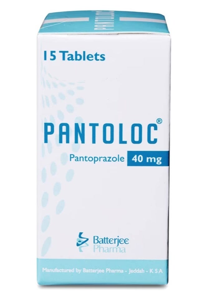 Pantoloc 40 mg Pantoprazole Tablets 15 Count - Image 1
