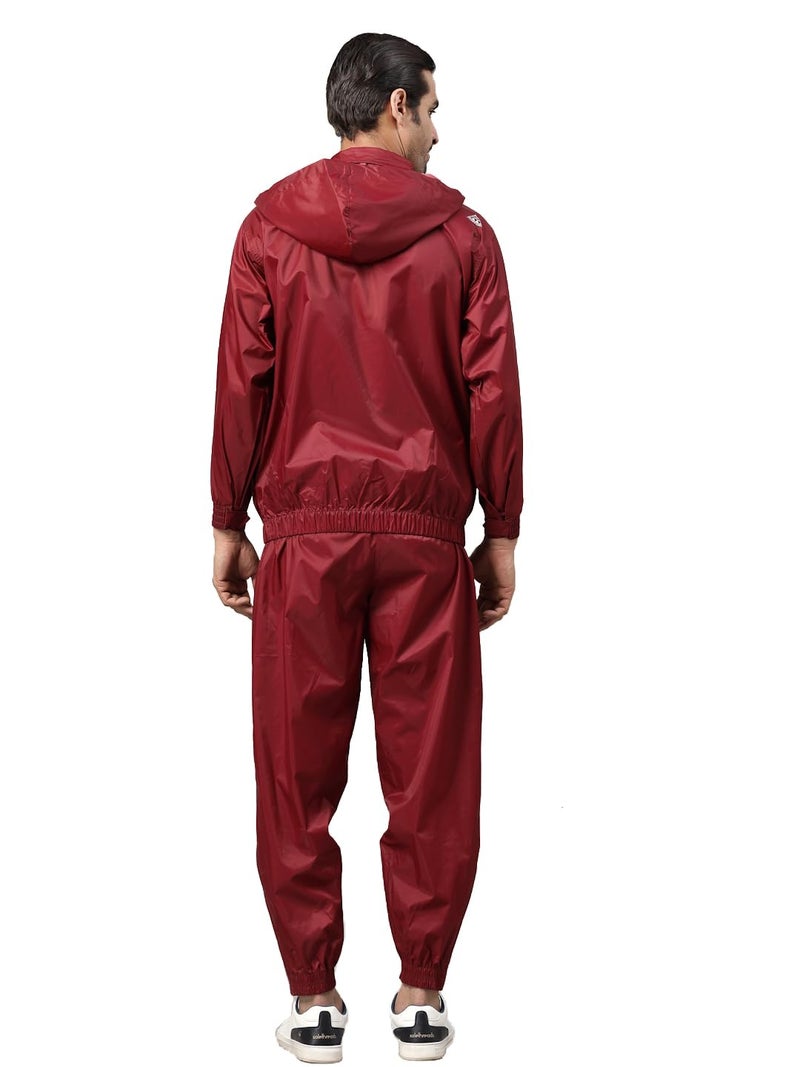 Invincible Men's Sauna Suit (Deep Red Pro Deluxe, XL) - Image 2