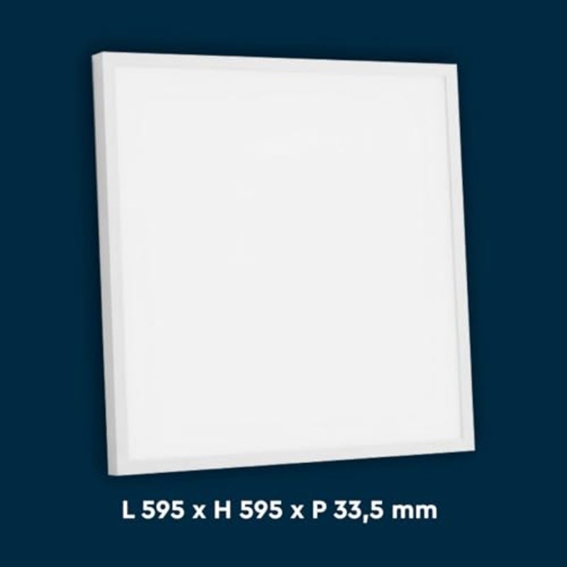 LED Panels 36W 60 x 60 cm 3960 Lumens - Cool White Light 6500K - 110° Beam Angle - Recessed or Surface No Accessories Required - Pack of 6 - Image 2