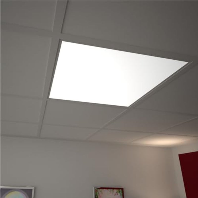 LED Panels 36W 60 x 60 cm 3960 Lumens - Cool White Light 6500K - 110° Beam Angle - Recessed or Surface No Accessories Required - Pack of 6 - Image 3
