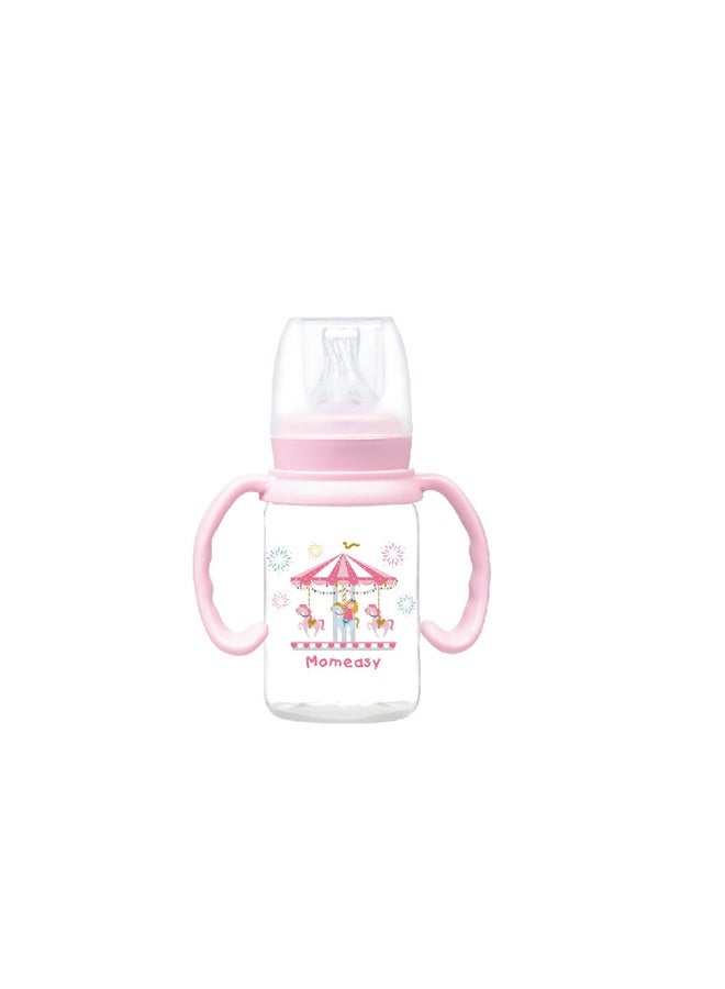 Momeasy Standard Feeding Bottle with Handles – 4oz / 120ml 44603 Orange - Image 1