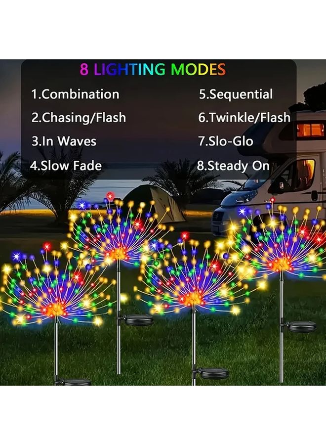 300 مصباح LED شمسي خارجي على شكل نجمة، 8 أوضاع، مقاوم للماء IP65، ديكور عيد الميلاد متعدد الألوان - Image 4