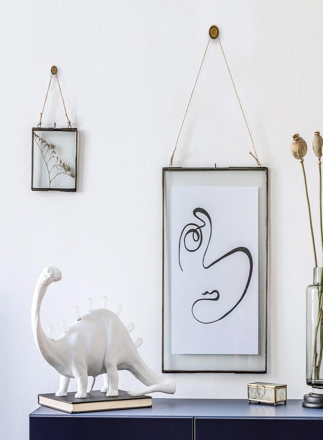 Ferraycle فيرايكل 40 قطعة مسامير لتعليق الصور برأس مزدوج 4 أحجام دبابيس للإيجار صديقة للديكور دبابيس دفع ثقيلة للمساحات الجافة إطار الفن، 10/20/30/50 رطل (برونزي) - Image 4