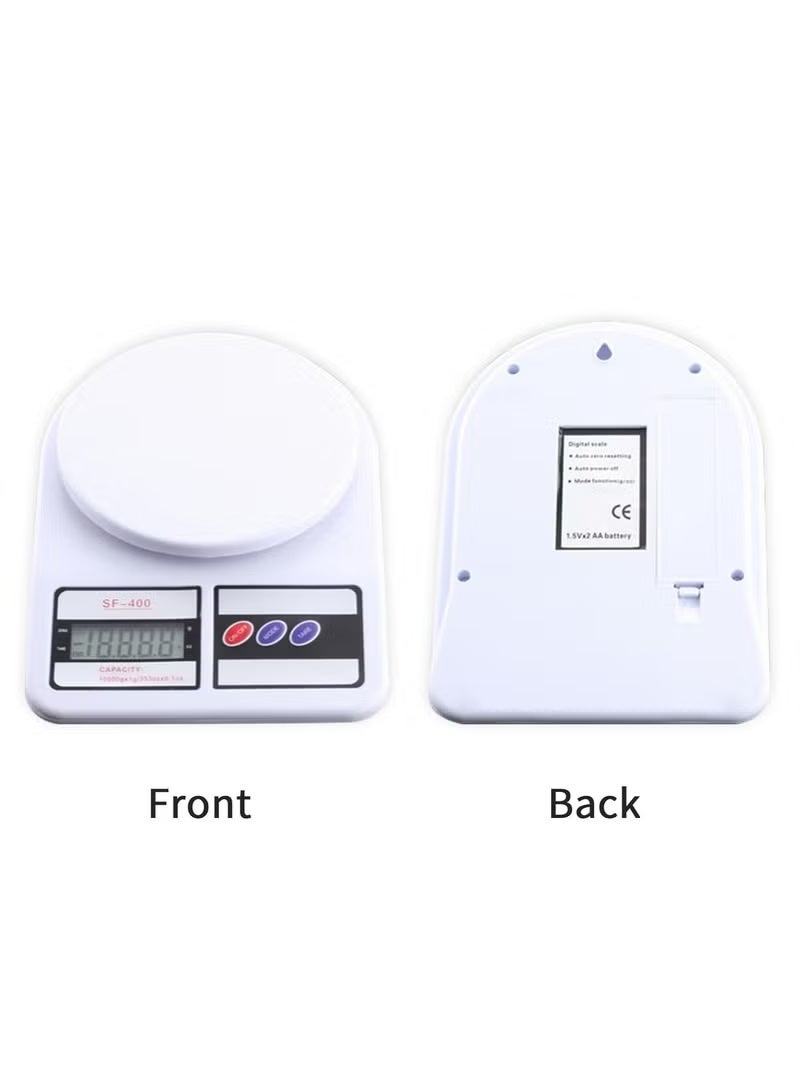 ACLIX Electronic Digital Kitchen Food Scale Gram and Ounce Weight Measurement for Cooking, Baking, Help You Achieve Your Diet, Health Goals, LCD Display (White) - Image 3