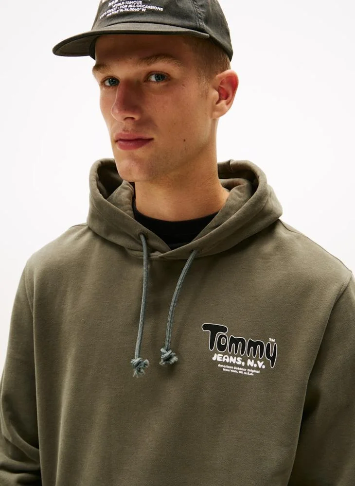 TOMMY JEANS  Logo Terry Hoody for Men | Best Price UAE