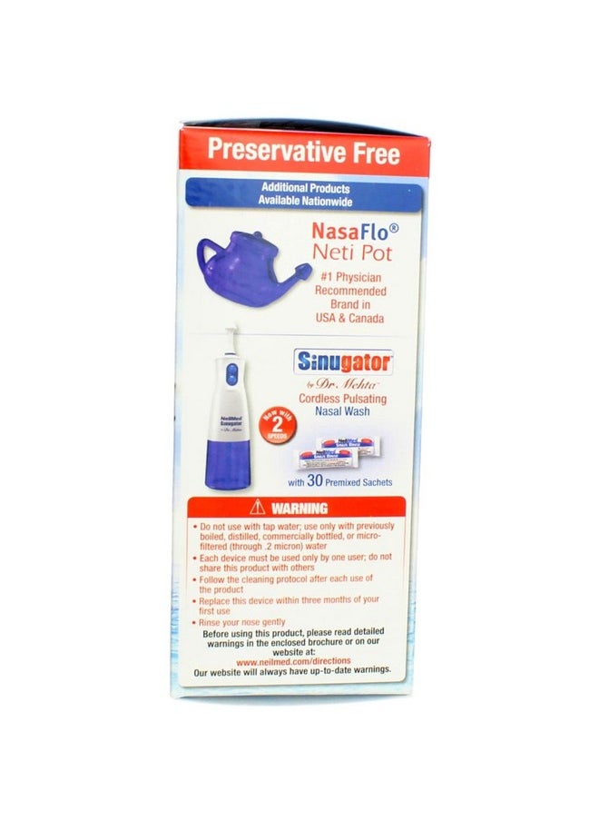 NeilMed Sinus Rinse All Natural Relief Premixed Refill Packets 100 Each (Pack Of 3)  - Image 5