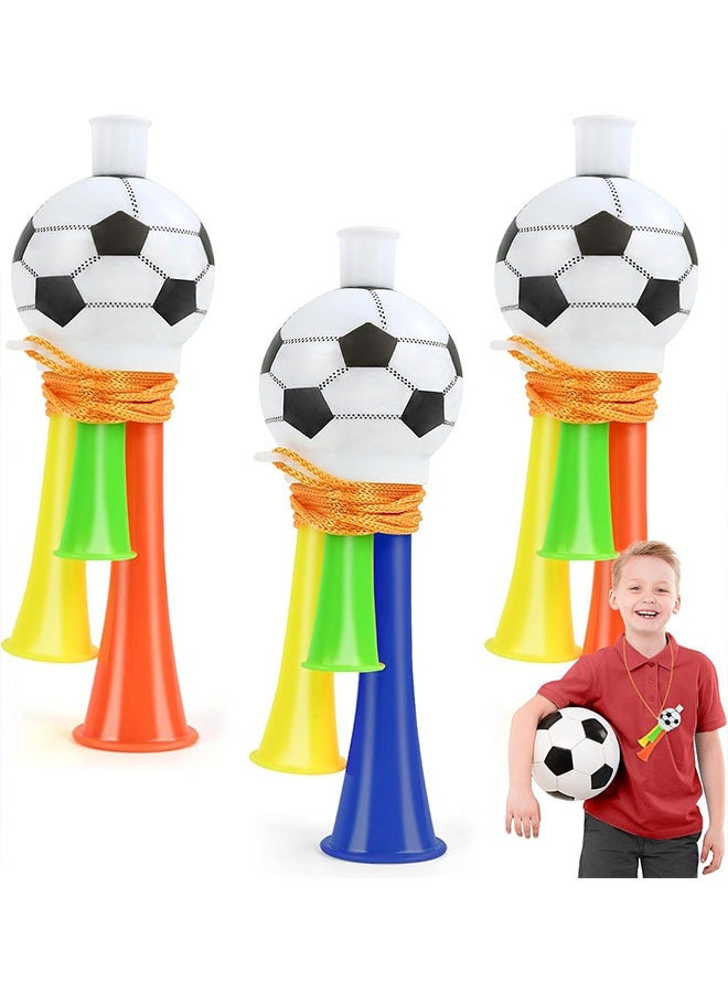 Geustos 3 Pieces Stadium Trumpet for Child, Football Trumpet, Toys for Supporter Horn, for Children Adults Stadium Football Fans Theme Party World Cup (Random Colour) (13 cm) - Image 1