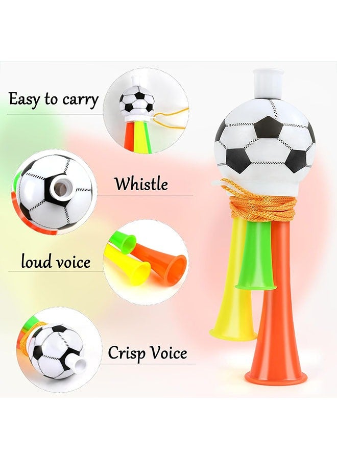 Geustos 3 Pieces Stadium Trumpet for Child, Football Trumpet, Toys for Supporter Horn, for Children Adults Stadium Football Fans Theme Party World Cup (Random Colour) (13 cm) - Image 3