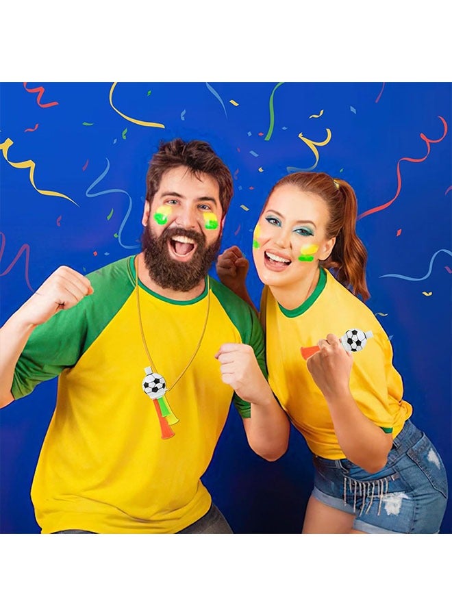 Geustos 3 Pieces Stadium Trumpet for Child, Football Trumpet, Toys for Supporter Horn, for Children Adults Stadium Football Fans Theme Party World Cup (Random Colour) (13 cm) - Image 5