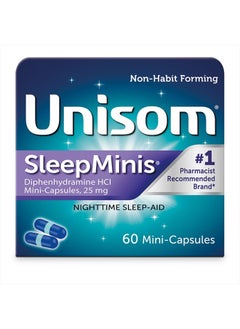 SleepMinis, Nighttime Sleep-aid, Diphenhydramine HCI 25 mg, Mini-Capsules, 60 Count (Pack of 6) - pzsku/Z4AE9A9EDC5C24DF6B4A8Z/45/_/1714993036/e5151549-7771-427f-b11a-cfb332fbe9d0