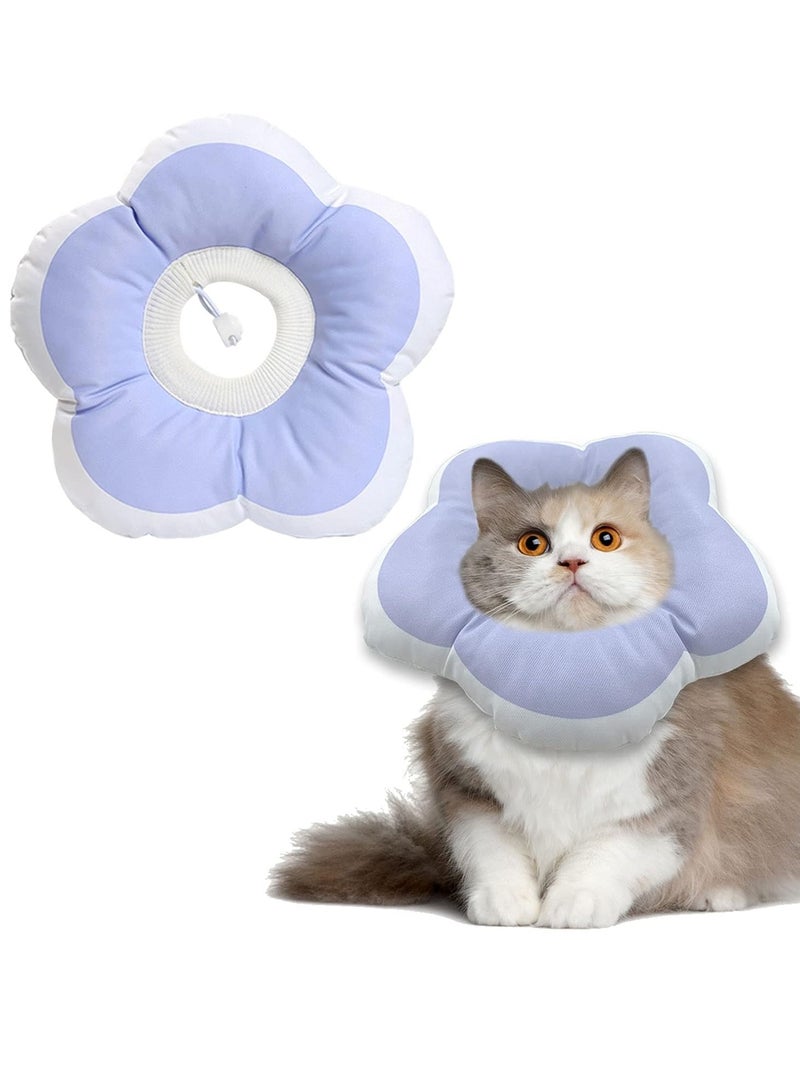 Generic Cat Cone Collar Waterproof and Soft Cone Collars for Cat Wound Healing Protective Cone After Surgery Elizabethan Collars for Kitten Pets  - Image 1