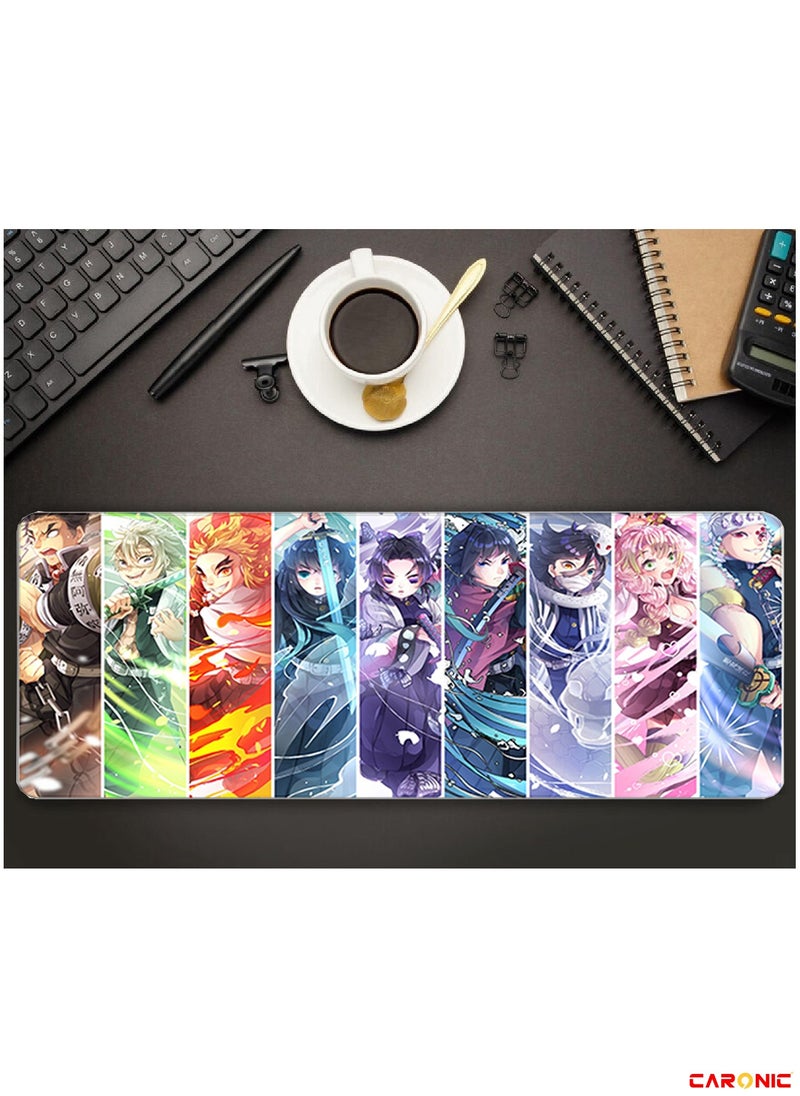 CARONIC - Large Gaming Mouse Pad with Superior Micro Weave Cloth Extended Desk Mousepad with Stitched Edges Non-Slip Base Water Resist Keyboard Pad For Gamer And Office Home Carl M1407 - Image 1