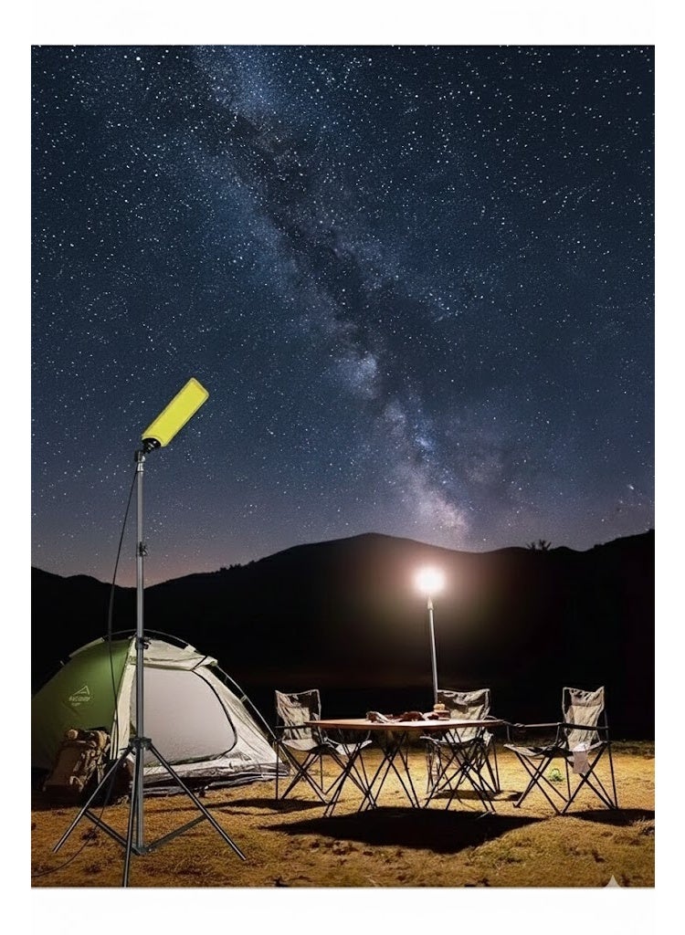Biki Portable Outdoor Camping and Fishing Light – 800W – 12V with Tripod Stand - Image 1