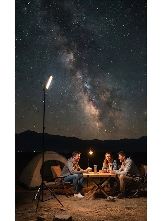 Biki Portable Outdoor Camping and Fishing Light – 800W – 12V with Tripod Stand - Image 4