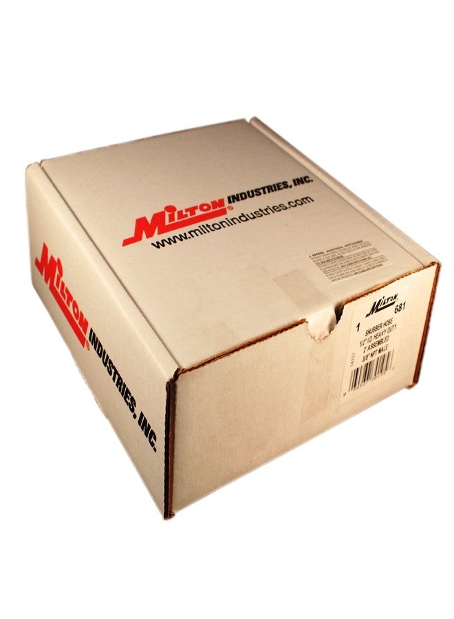 MILTON 681 2' Snbr. Hose, 1/2 ID x 3/8 NPT - Image 2