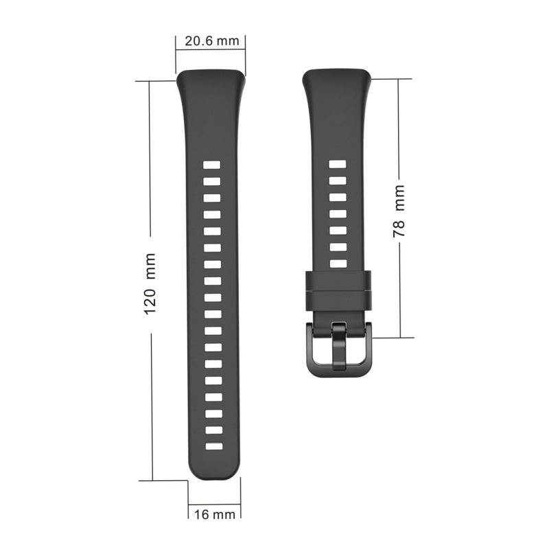 Silicone Smartwatch Band Replacement: Adjustable Soft Breathable Strap - Durable Wear-resistant Accessory for Honor Band 6 - Image 2