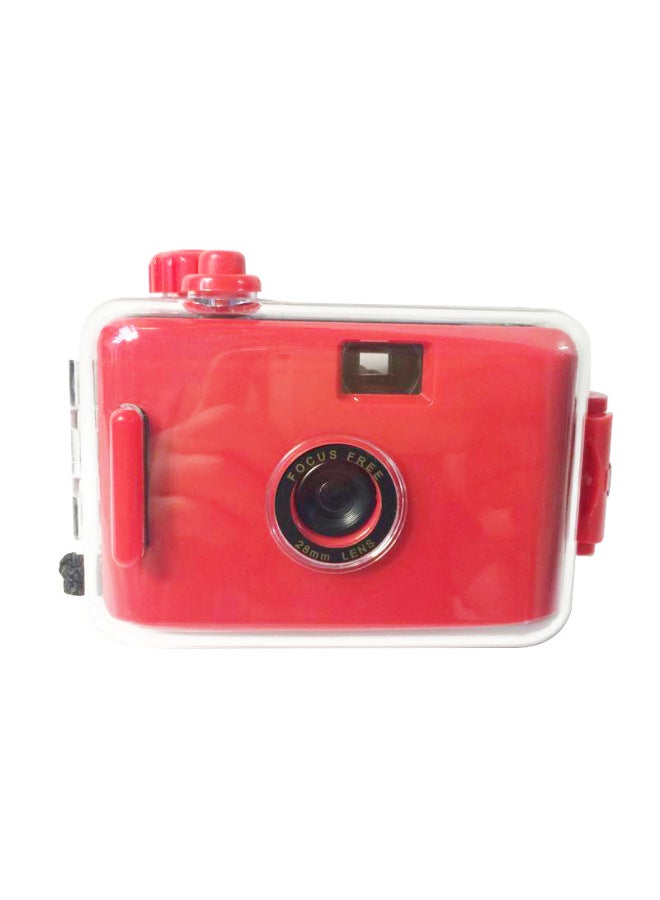 Red Purple Shell Fool Film Camera Retro Film Student Style Affordable Photo Portable Small Birthday Gift-Color:Red Red Shell  - Image 1