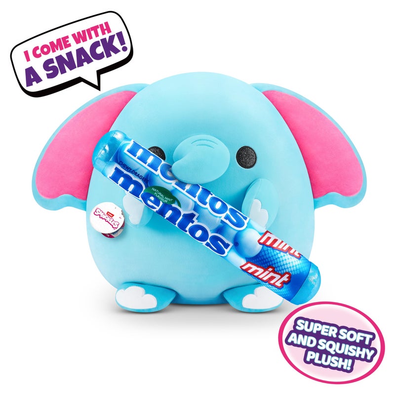 Snackles (Mentos) Elephant Super Sized 14 inch Plush by ZURU, Ultra Soft Plush, Collectible Plush with Real Licensed Brands, Stuffed Animal - Image 2