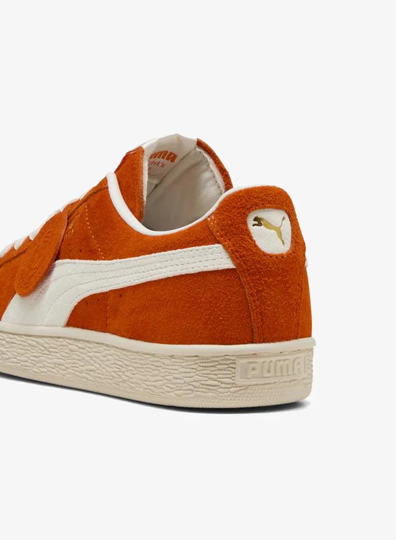 Puma Orange Glo-PUMA White Suede Charles F. Stead IV Sneakers Unisex for Men | Best Price UAE