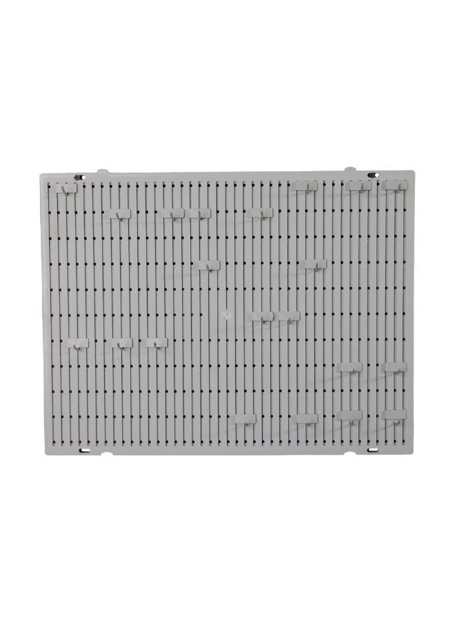 Alkon Multi Display Pegboard (MDB500) for Garage Tool Storage | Office | Workshop | Factory | Organization | Hooks | Kitchen | Shop | Home | DIY, Grey | Peg Board Wall Mount | Tool Peg Board| - Image 1