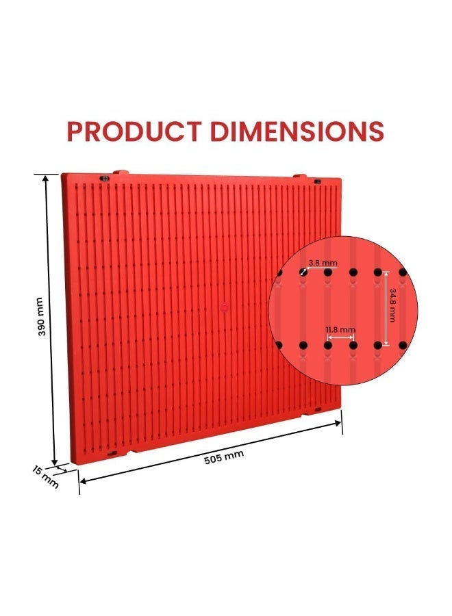 Alkon Multi Display Pegboard (MDB500) for Garage Tool Storage | Office | Workshop | Factory | Organization | Hooks | Kitchen | Shop | Home | DIY, Grey | Peg Board Wall Mount | Tool Peg Board| - Image 2