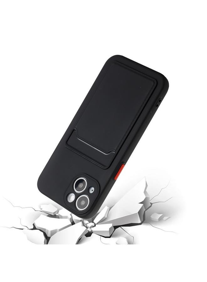 اس-توب جراب لهاتف iPhone 14 بتصميم فتحة بطاقة، جراب هاتف TPU مقاوم للصدمات - Image 4