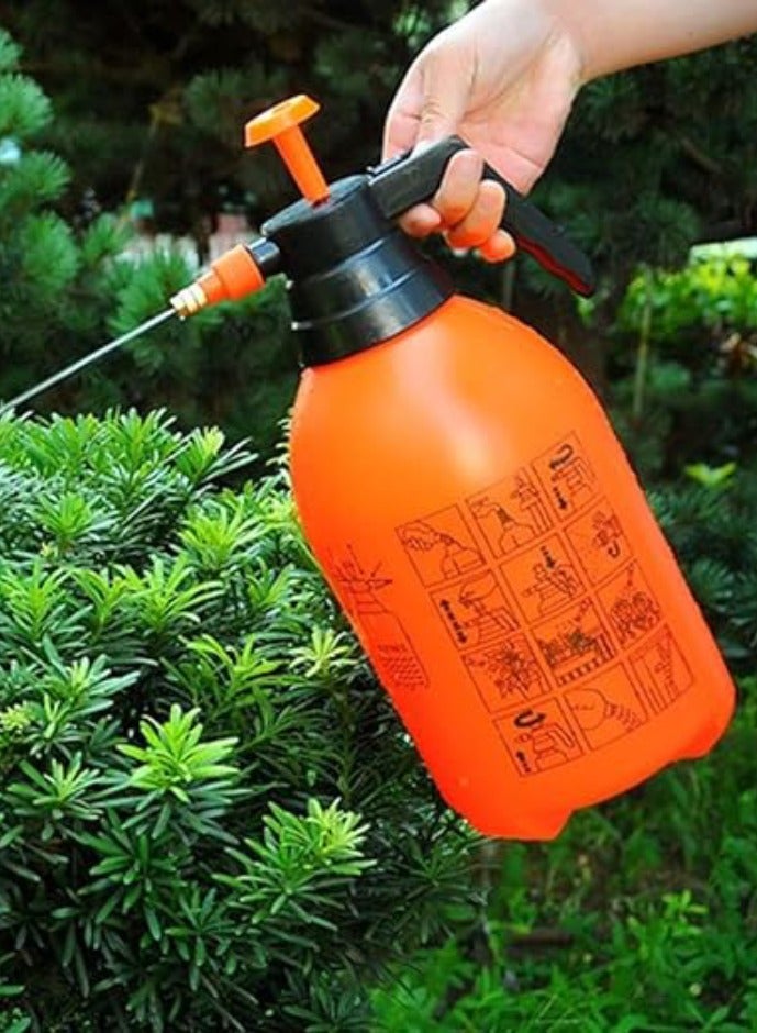 فيتاشيلي زجاجة رذاذ الحديقة سقي الحديقة 3 لتر زجاجة رذاذ الماء لغسيل السيارات البخاخ الأوتوماتيكي الهوائي زجاجة برتقالية وعاء سقي حديقة الرش نمو النبات - Image 1