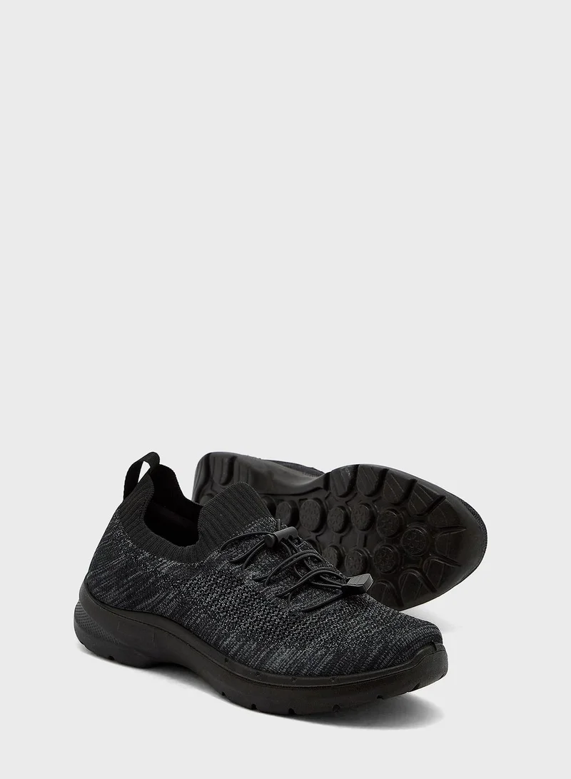 Seventy Five Knitted Toggle Lace Slip Ons