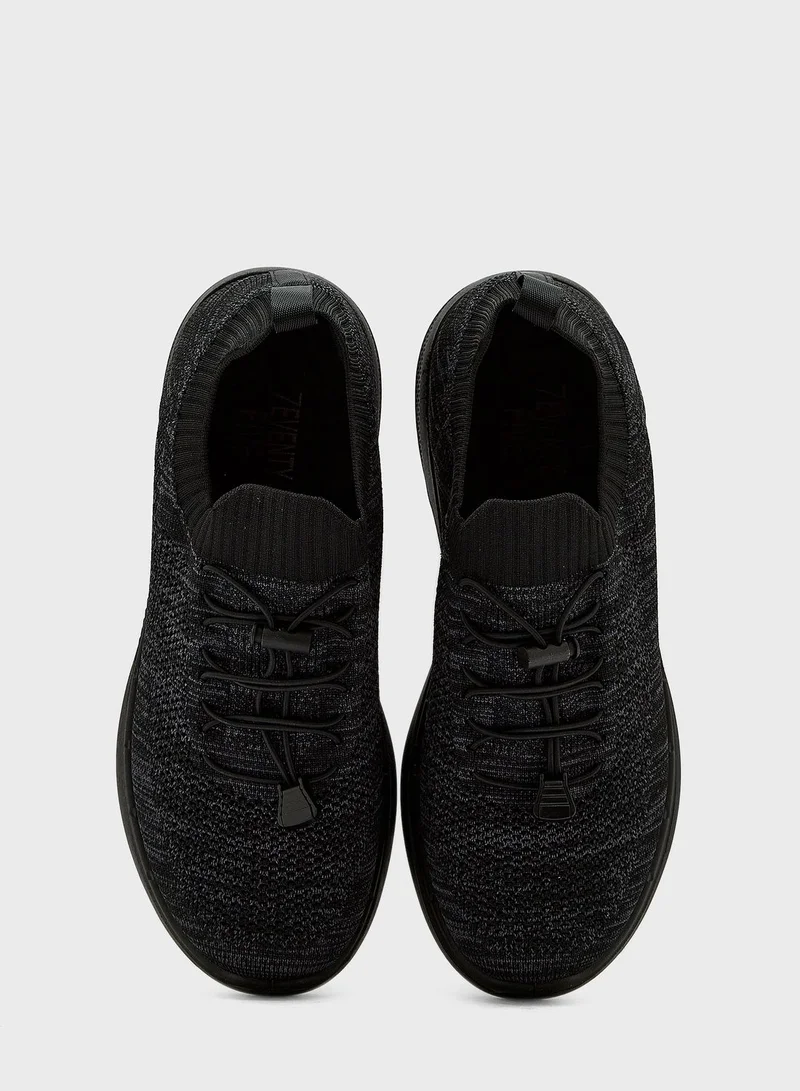 Seventy Five Knitted Toggle Lace Slip Ons