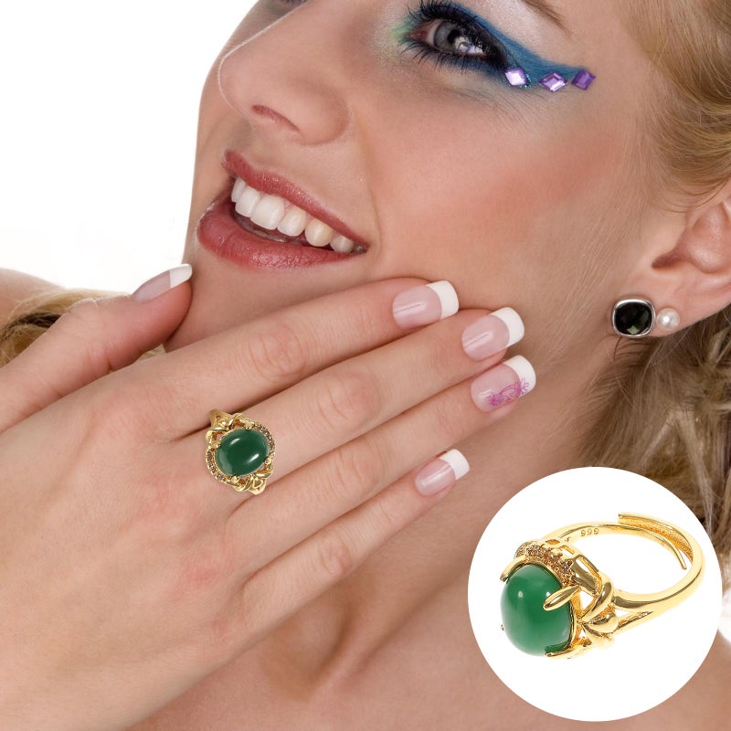 1pc Decorative Finger Woman Hand Decoration for Woman (Green) - Image 1
