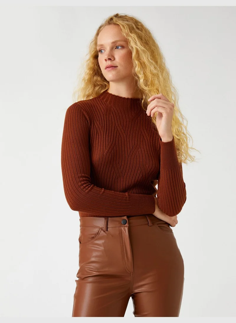 KOTON Turtleneck Sweater Knitted