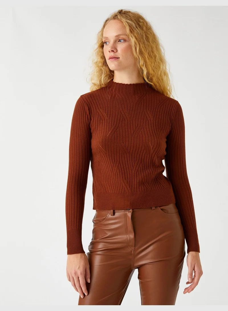 KOTON Turtleneck Sweater Knitted