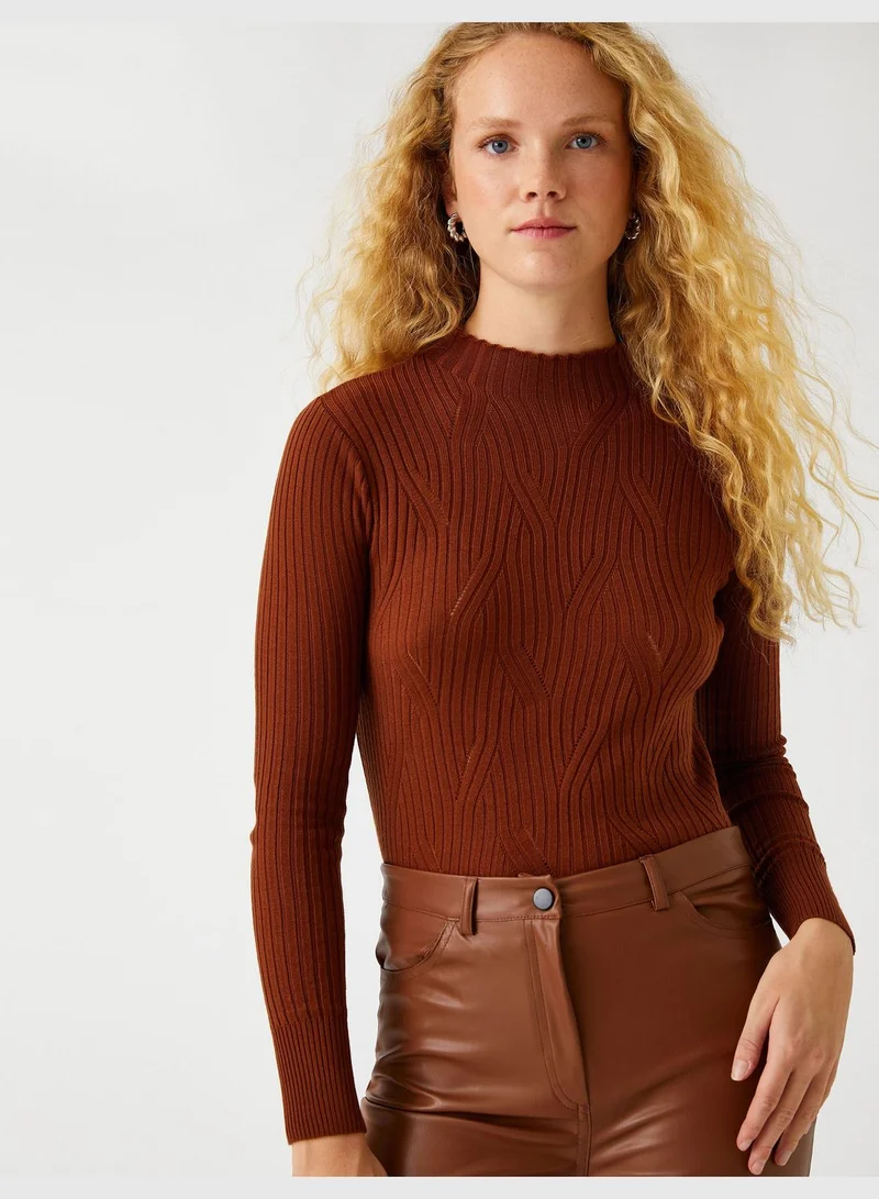 KOTON Turtleneck Sweater Knitted