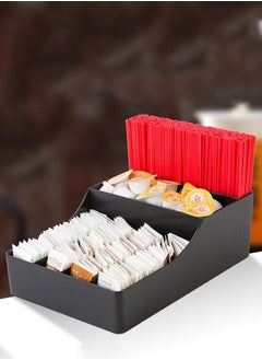 Bincoo Coffee Counter Multi  Function Straw Rack Storage Box Coffee Condiment Organizer Tea Bag Holder  - Image 4