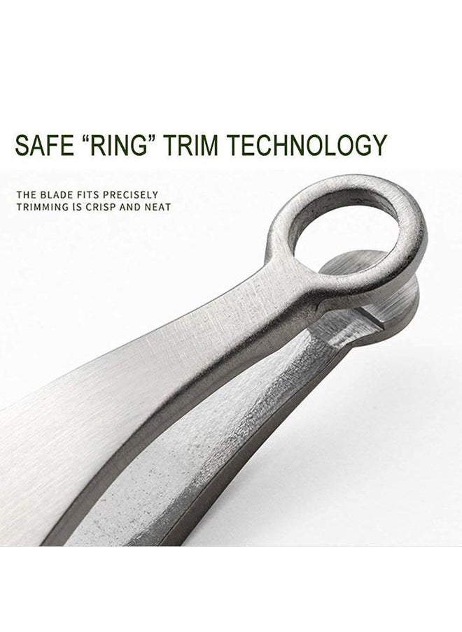 Universal Nose Hair Trimming Tweezers, Stainless Steel Eyebrow Trimmer, Friendly Round Tip, No Mirror Needed Easy Cut, for Noses, Sideburns, Brow, Body