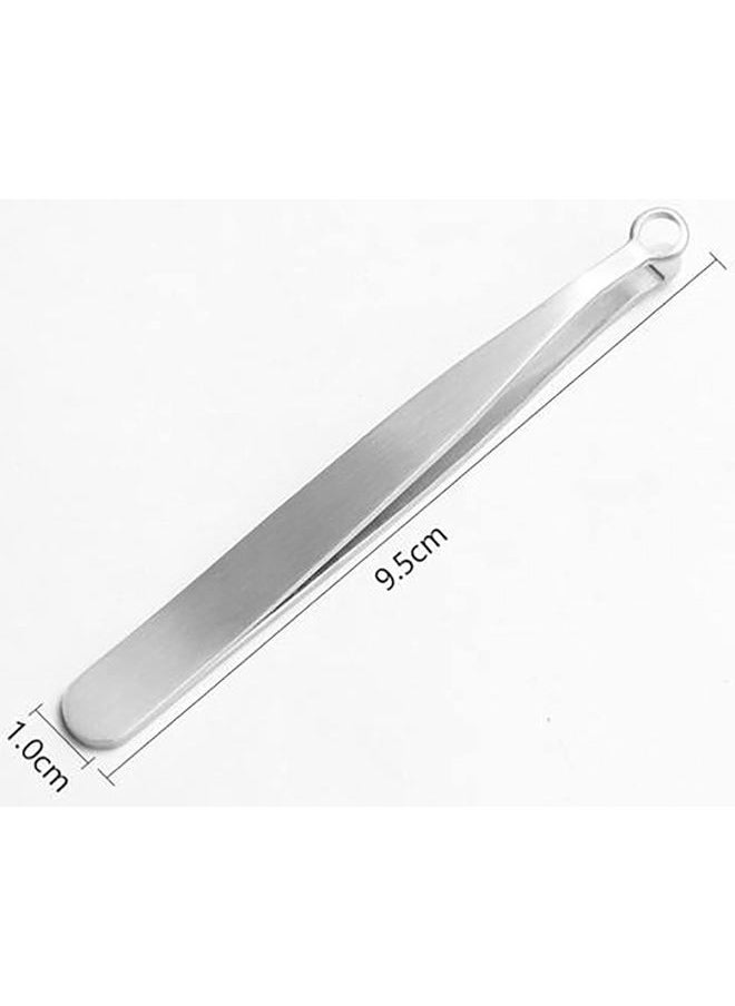 Universal Nose Hair Trimming Tweezers, Stainless Steel Eyebrow Trimmer, Friendly Round Tip, No Mirror Needed Easy Cut, for Noses, Sideburns, Brow, Body