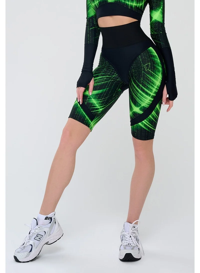 Bona Fide Bona Cycling Extra Push-up Corsage Matrix Bona Fide Premium High Waist Biker Shorts for Women – Push Up Workout Shorts for Gym & Fitness for Women | Best Price UAE