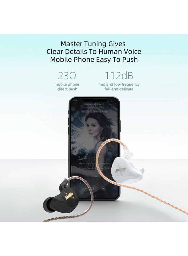 كي زد سماعات أذن KZ EDX HIFI داخل الأذن، سماعات مراقبة DIY، سماعات أذن 1DD رياضية لتقليل الضوضاء مع ميكروفون - Image 2