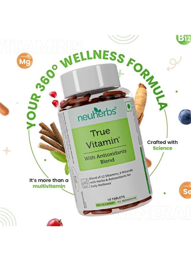 Neuherbs True Vitamin with Antioxidants blend tablets 60 - Image 3