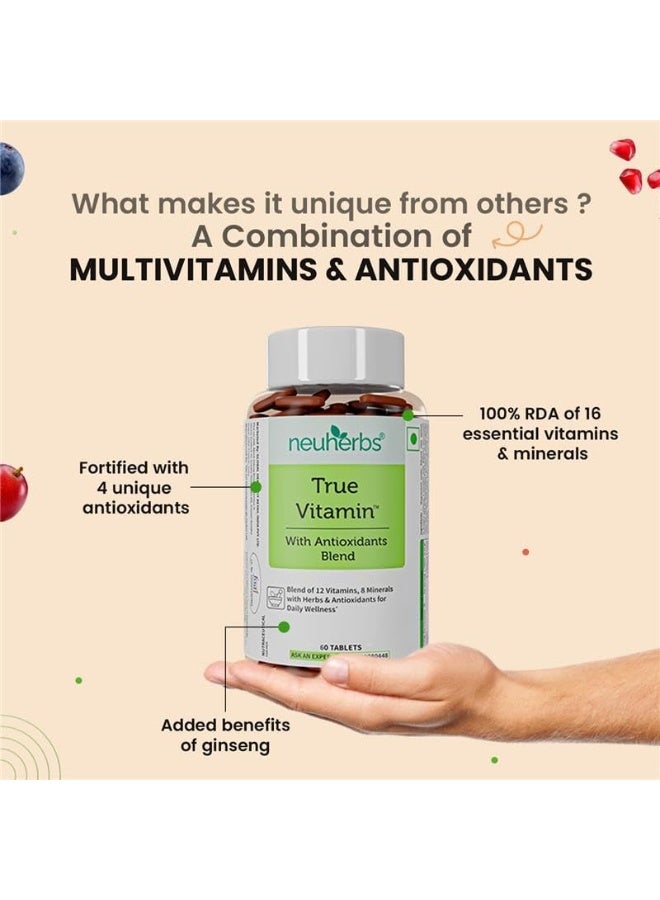 Neuherbs True Vitamin with Antioxidants blend tablets 60 - Image 5