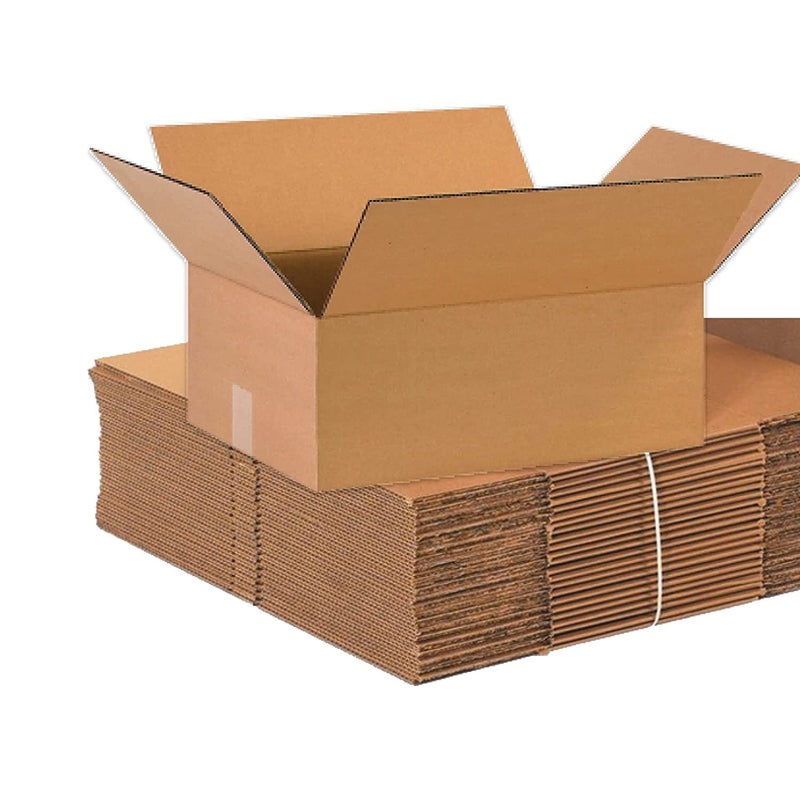 BOX USA 16 x 12 x 6 Corrugated Cardboard Boxes, Flat 16"L x 12"W x 6"H, Pack of 25 | Shipping, Packaging, Moving, Storage Box for Home or Business, Strong Wholesale Bulk Boxes - Image 1