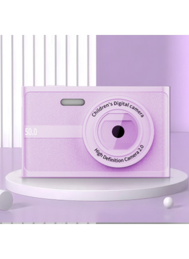 Generic 50 Million Ccd Digital Camera Student Children Selfie Video Recorder Portable Card Camera-Body Color:Purple  - Image 3