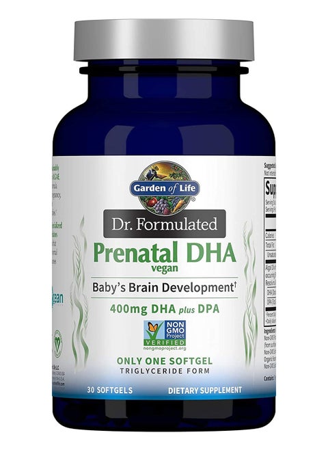 Prenatal Vegan Dha Certified Vegan Omega 3 Supplement With 400 Mg Dha + Dpa From Algal Omega 3 In Triglyceride Form Nongmo Algae 30 Softgels