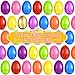spring flower SpringFlower 23 Unfilled Easter Eggs 60 pcs Colorful Egg Plus 1 Golden Egg Empty Plastic Eggs Fillable with Candy Treats Presents for Toy BasketEaster Decorations Toy Egg BasketBoys Girls - Image 4