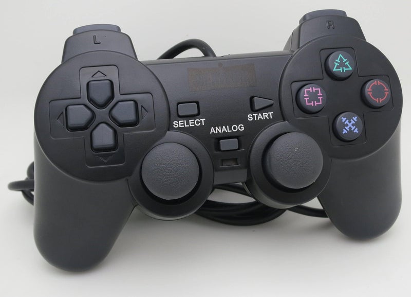 NEXiLUX PS2 Controller Compatible with Sony Playstation 2 & Ps1 / Psone, Black - Image 3